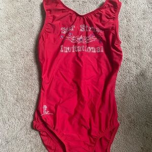 red GK leotard